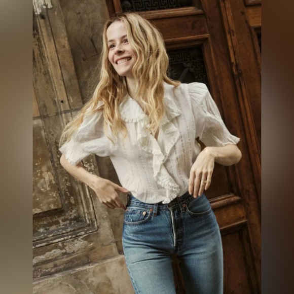 DOEN Henri Top in Alice Blue, Size S, Excellent Condition - Picture 14 of 16